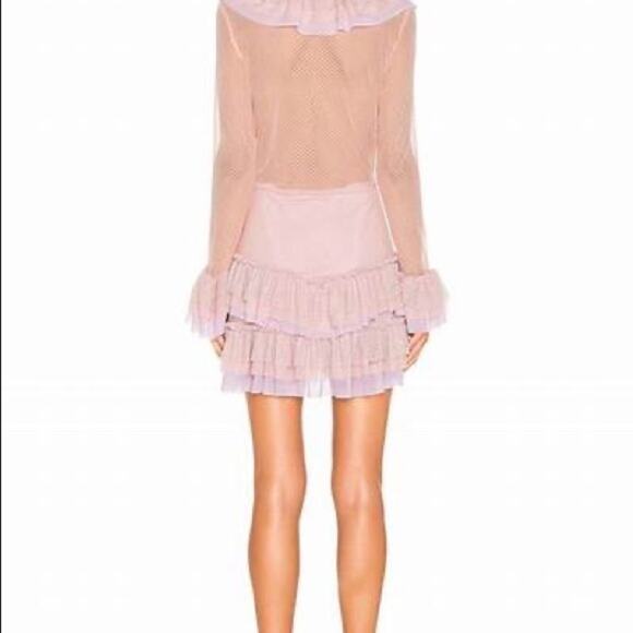 Hot As Hell Orange Long Sleeve Ruffle Mini Dress Size Small - Picture 3 of 8